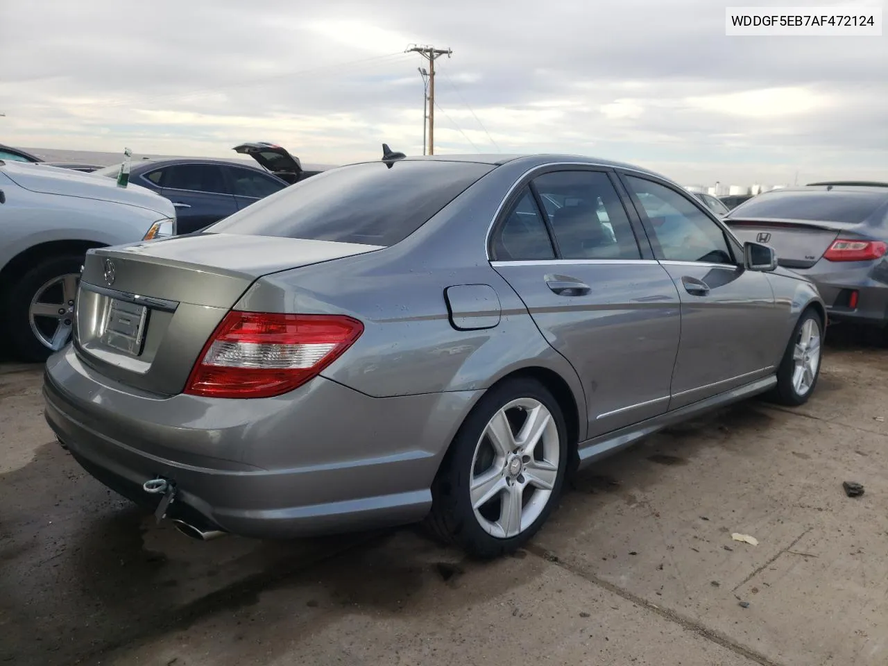 2010 Mercedes-Benz C 300 VIN: WDDGF5EB7AF472124 Lot: 54729734