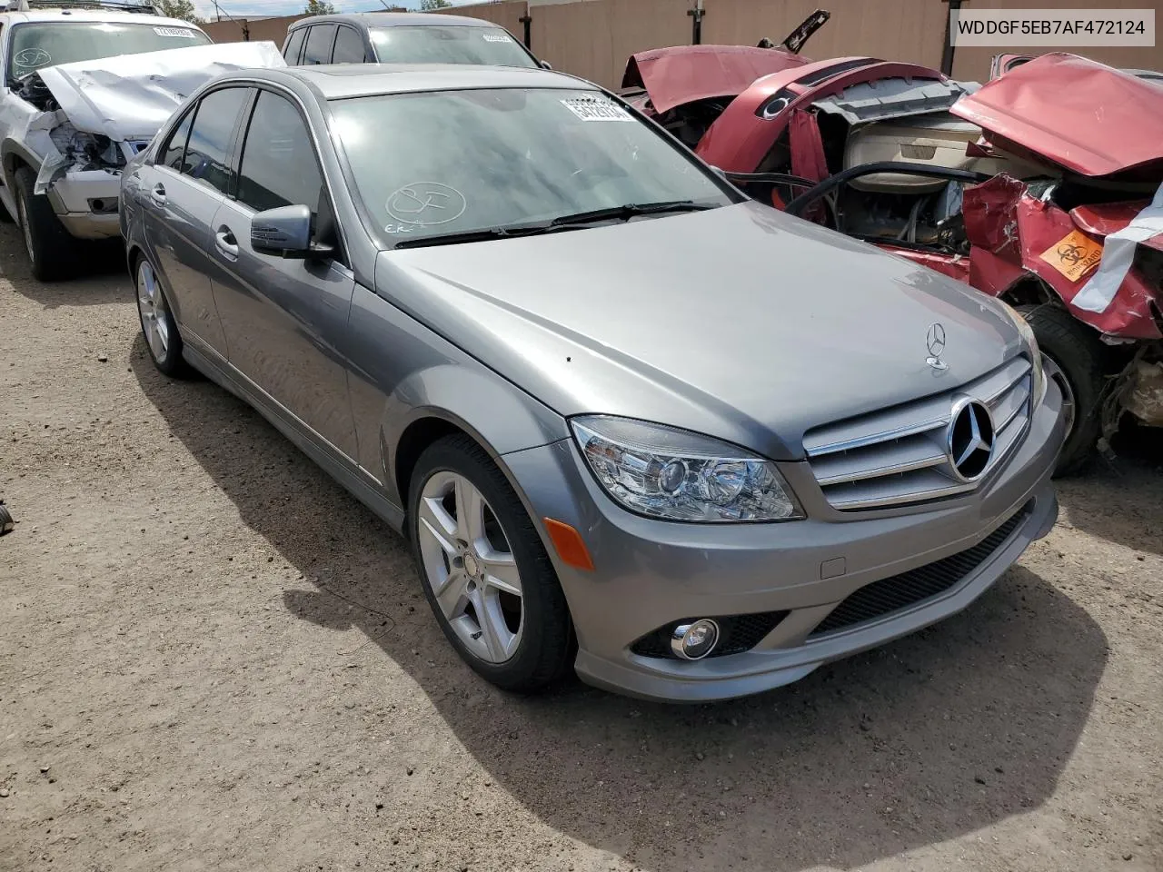 2010 Mercedes-Benz C 300 VIN: WDDGF5EB7AF472124 Lot: 54729734