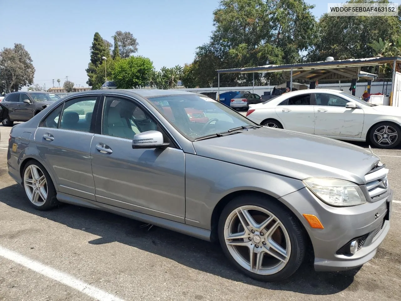 2010 Mercedes-Benz C 300 VIN: WDDGF5EB0AF463152 Lot: 54833264