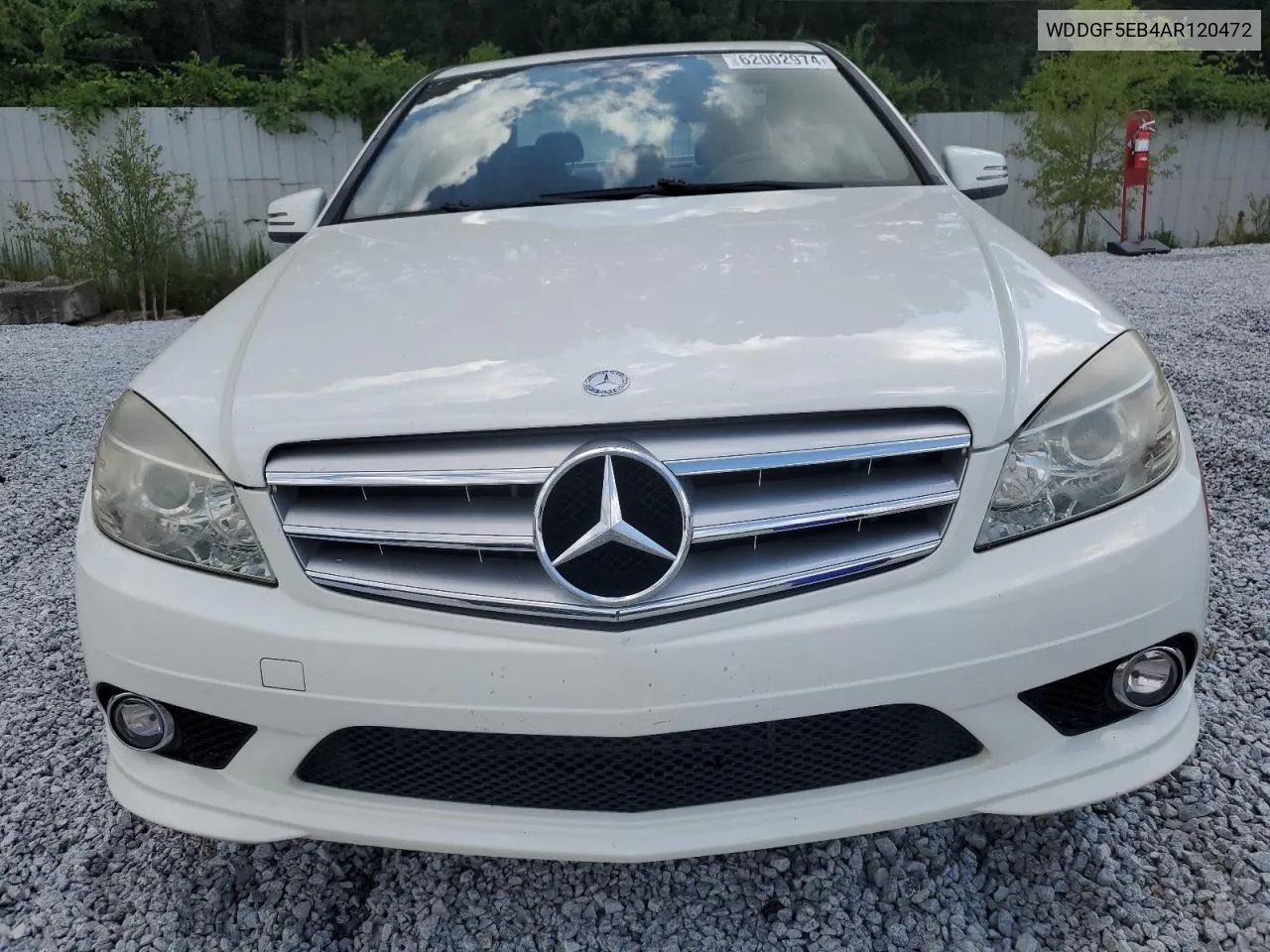 2010 Mercedes-Benz C 300 VIN: WDDGF5EB4AR120472 Lot: 62002974