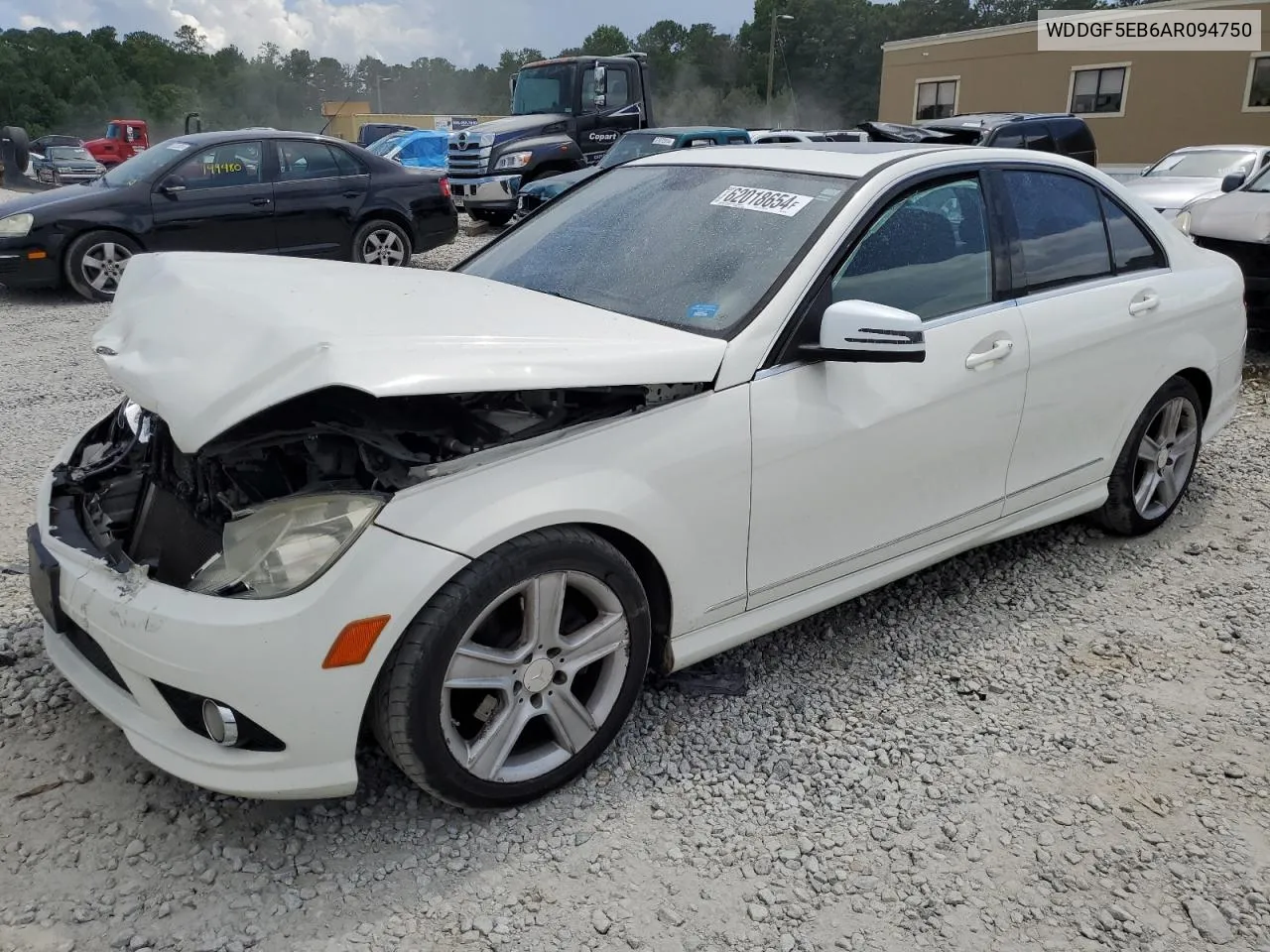 2010 Mercedes-Benz C 300 VIN: WDDGF5EB6AR094750 Lot: 62018654