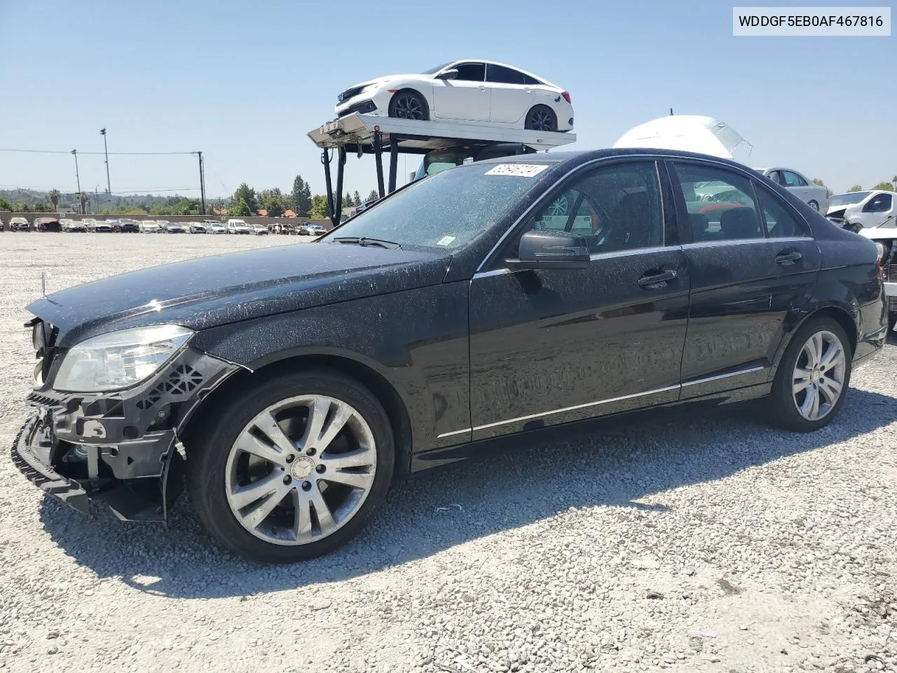 2010 Mercedes-Benz C 300 VIN: WDDGF5EB0AF467816 Lot: 62646724