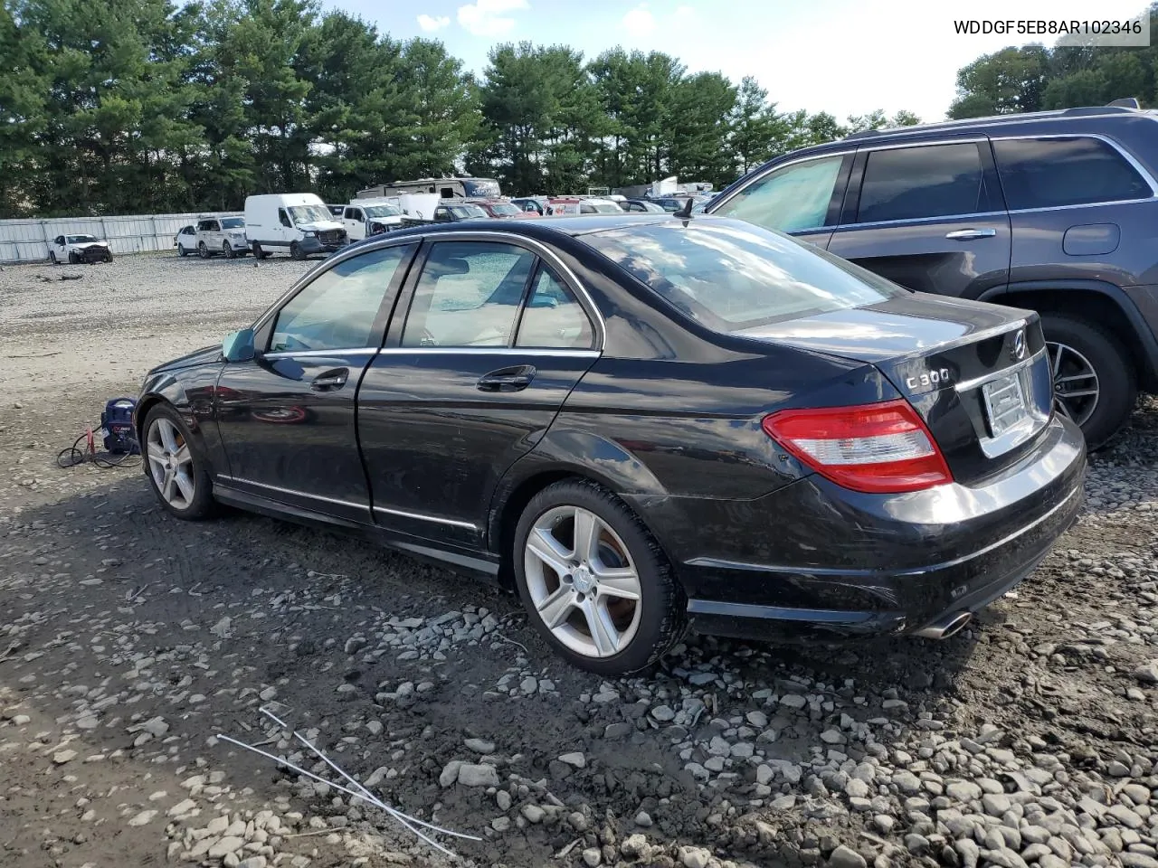 2010 Mercedes-Benz C 300 VIN: WDDGF5EB8AR102346 Lot: 67621884