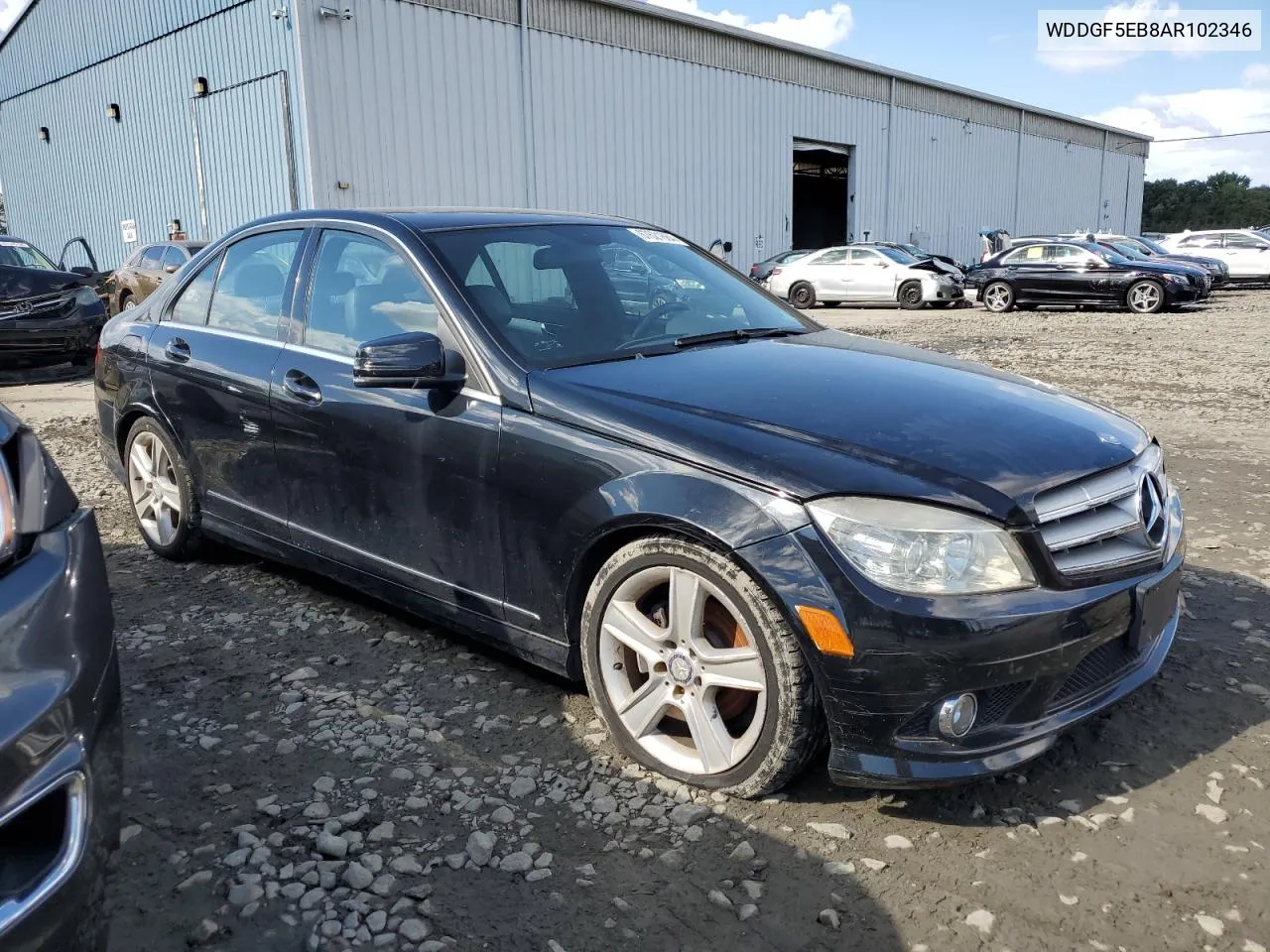 2010 Mercedes-Benz C 300 VIN: WDDGF5EB8AR102346 Lot: 67621884