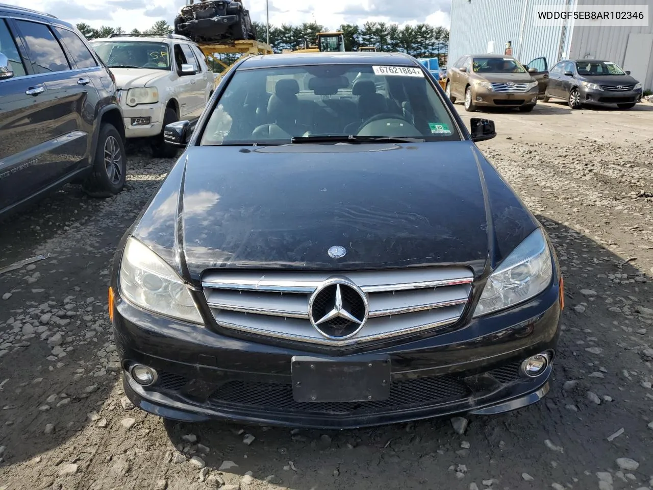 2010 Mercedes-Benz C 300 VIN: WDDGF5EB8AR102346 Lot: 67621884