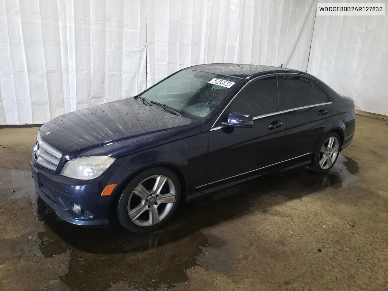 2010 Mercedes-Benz C 300 4Matic VIN: WDDGF8BB2AR127832 Lot: 68049984