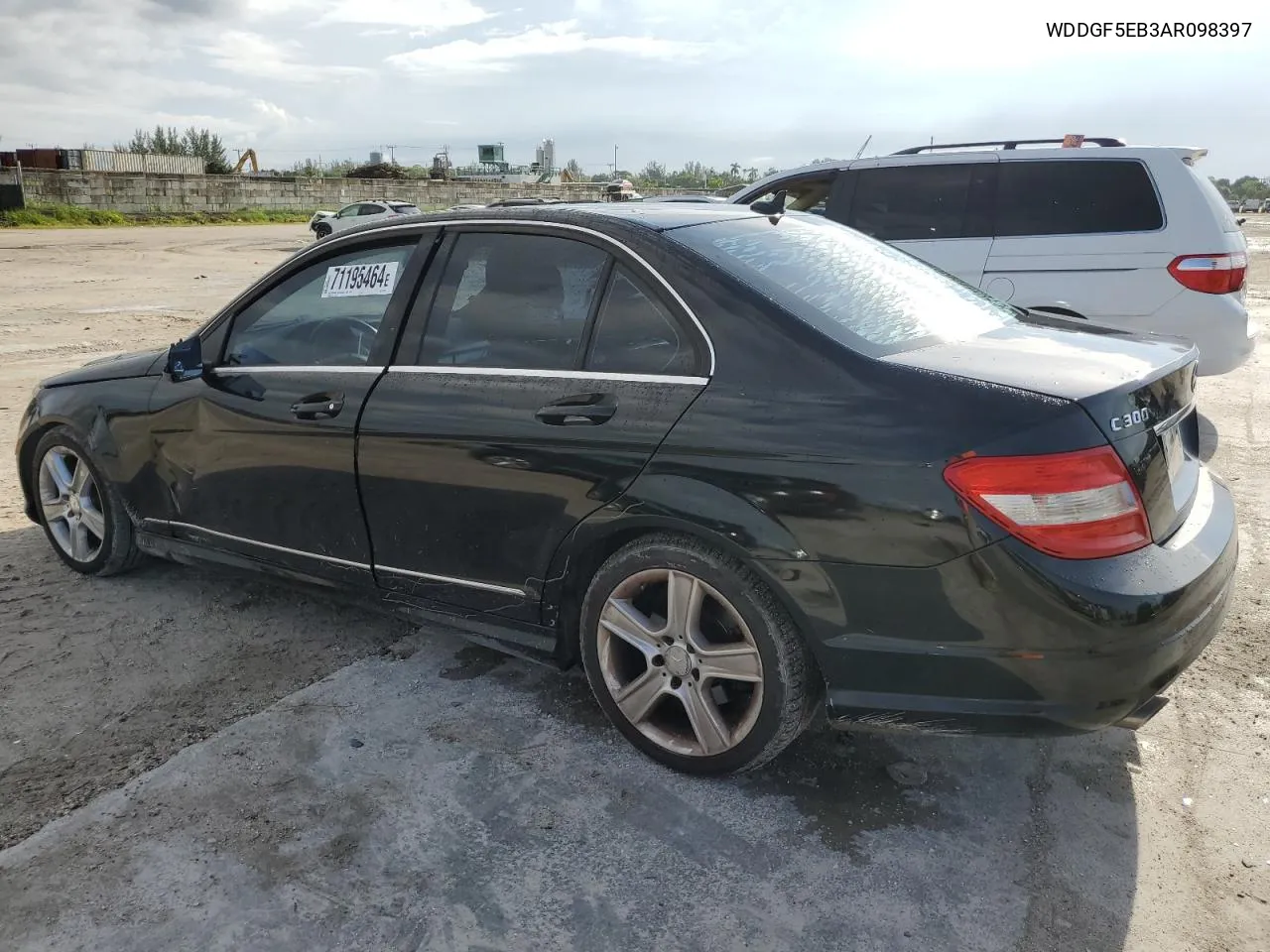 2010 Mercedes-Benz C 300 VIN: WDDGF5EB3AR098397 Lot: 71195464