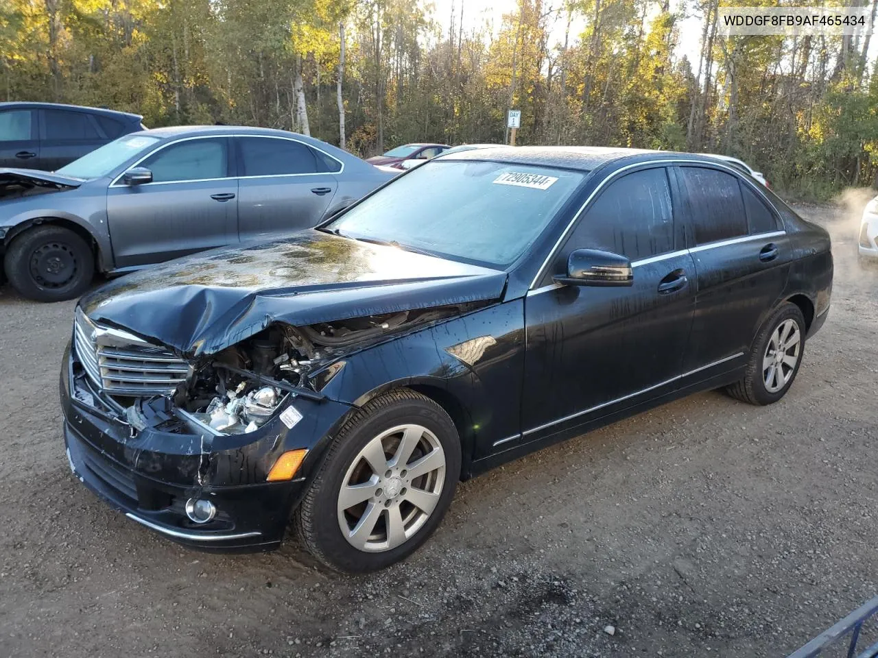 2010 Mercedes-Benz C 250 4Matic VIN: WDDGF8FB9AF465434 Lot: 72905344