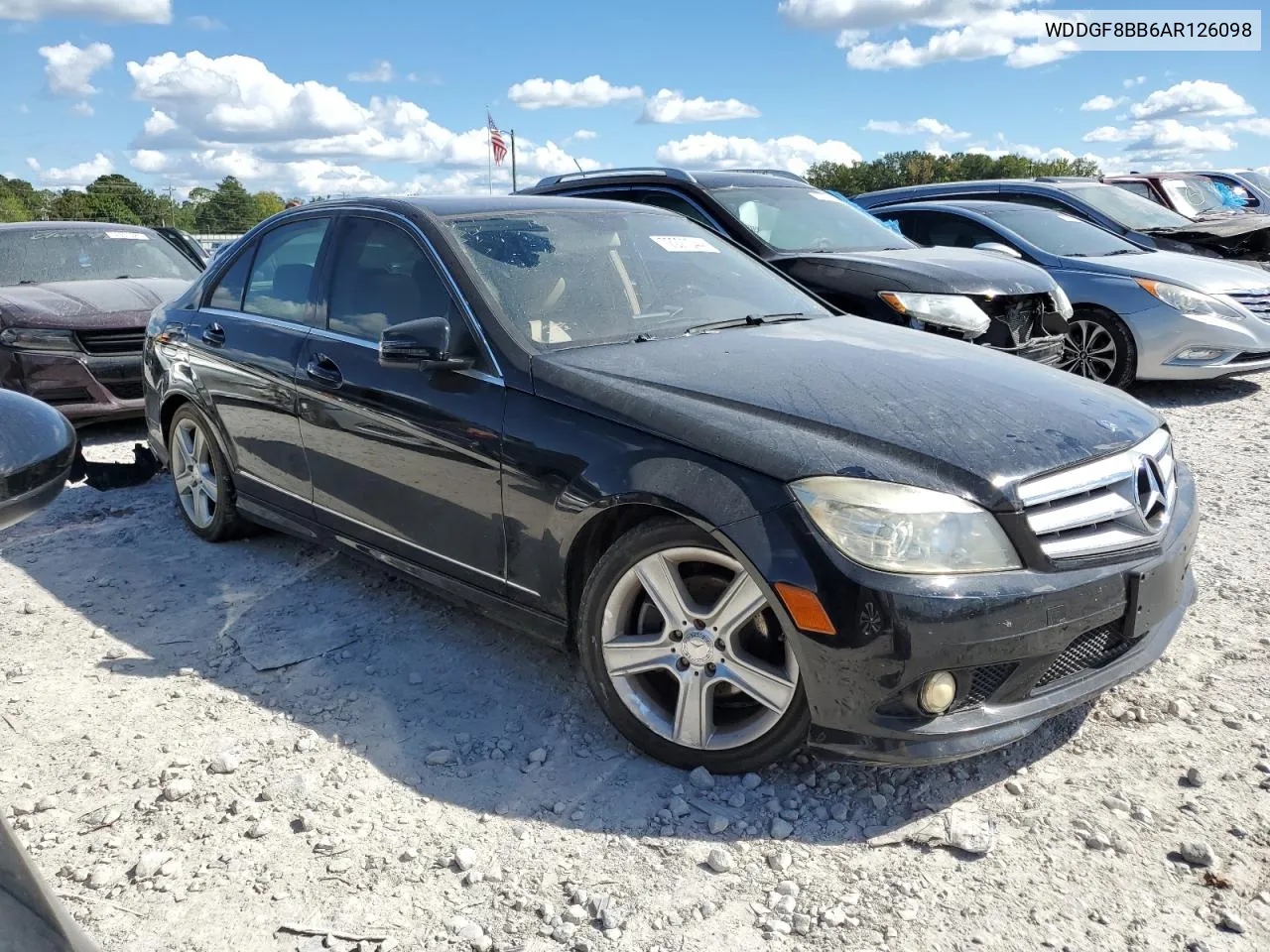 2010 Mercedes-Benz C 300 4Matic VIN: WDDGF8BB6AR126098 Lot: 72927344