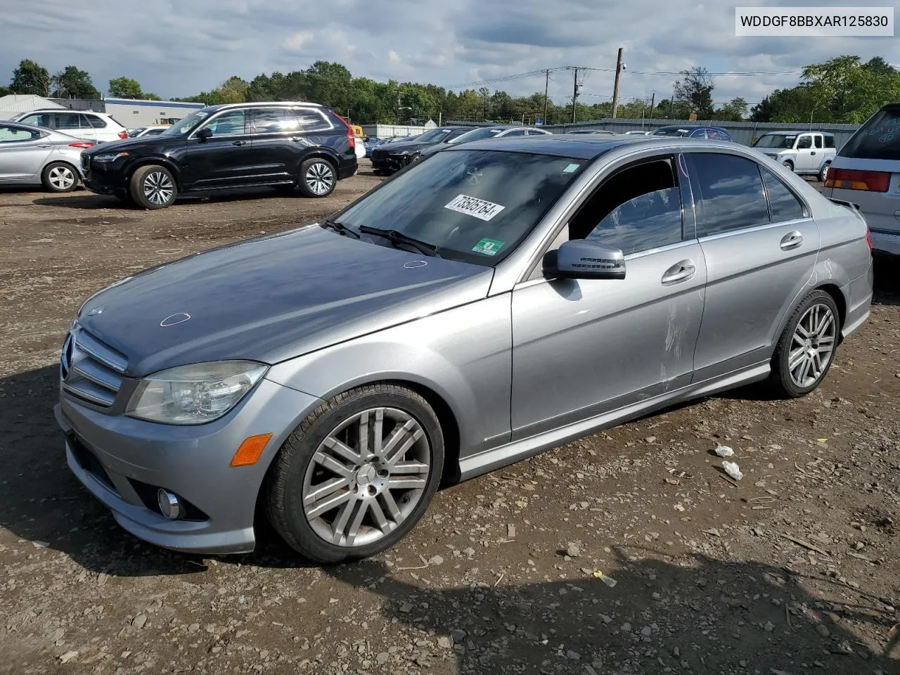 2010 Mercedes-Benz C 300 4Matic VIN: WDDGF8BBXAR125830 Lot: 73505764