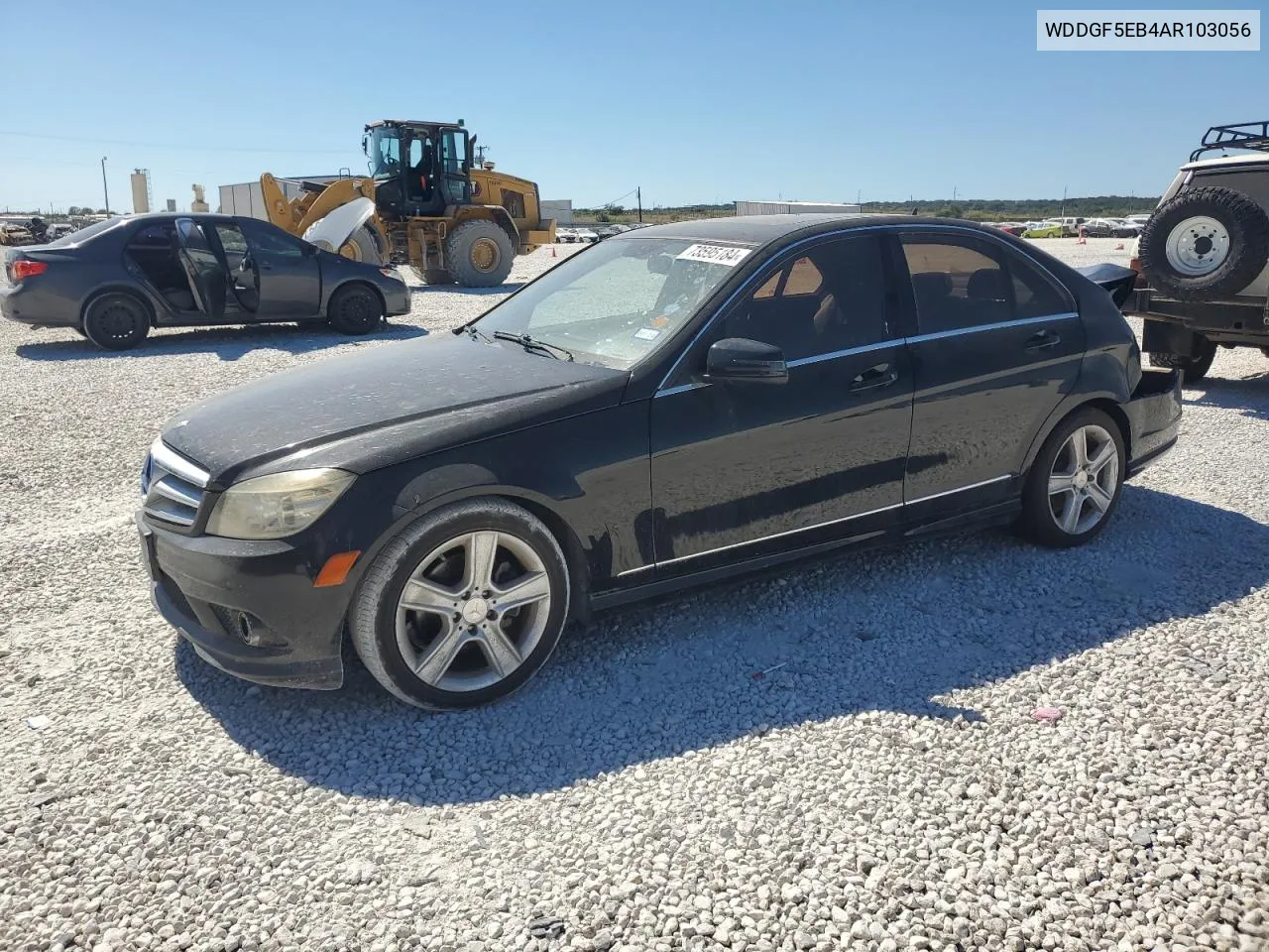 2010 Mercedes-Benz C 300 VIN: WDDGF5EB4AR103056 Lot: 73595184