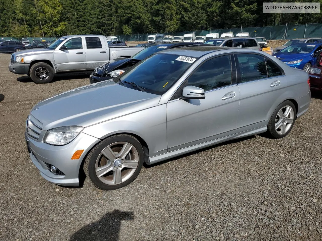 2010 Mercedes-Benz C 300 VIN: WDDGF5EB7AR088956 Lot: 74037974