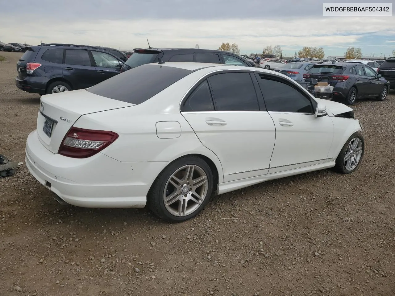 2010 Mercedes-Benz C 300 4Matic VIN: WDDGF8BB6AF504342 Lot: 74338544