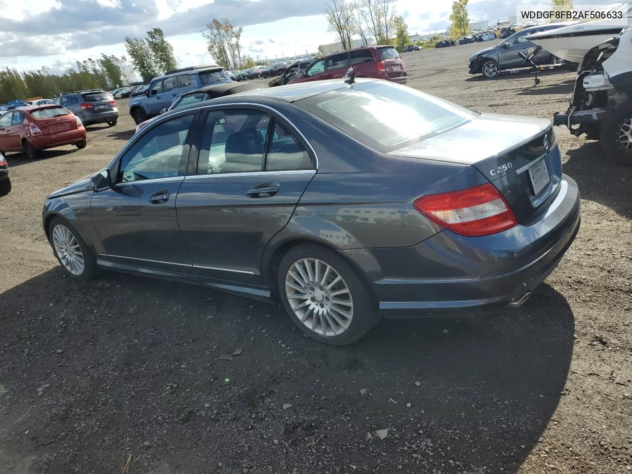 2010 Mercedes-Benz C 250 4Matic VIN: WDDGF8FB2AF506633 Lot: 74417394