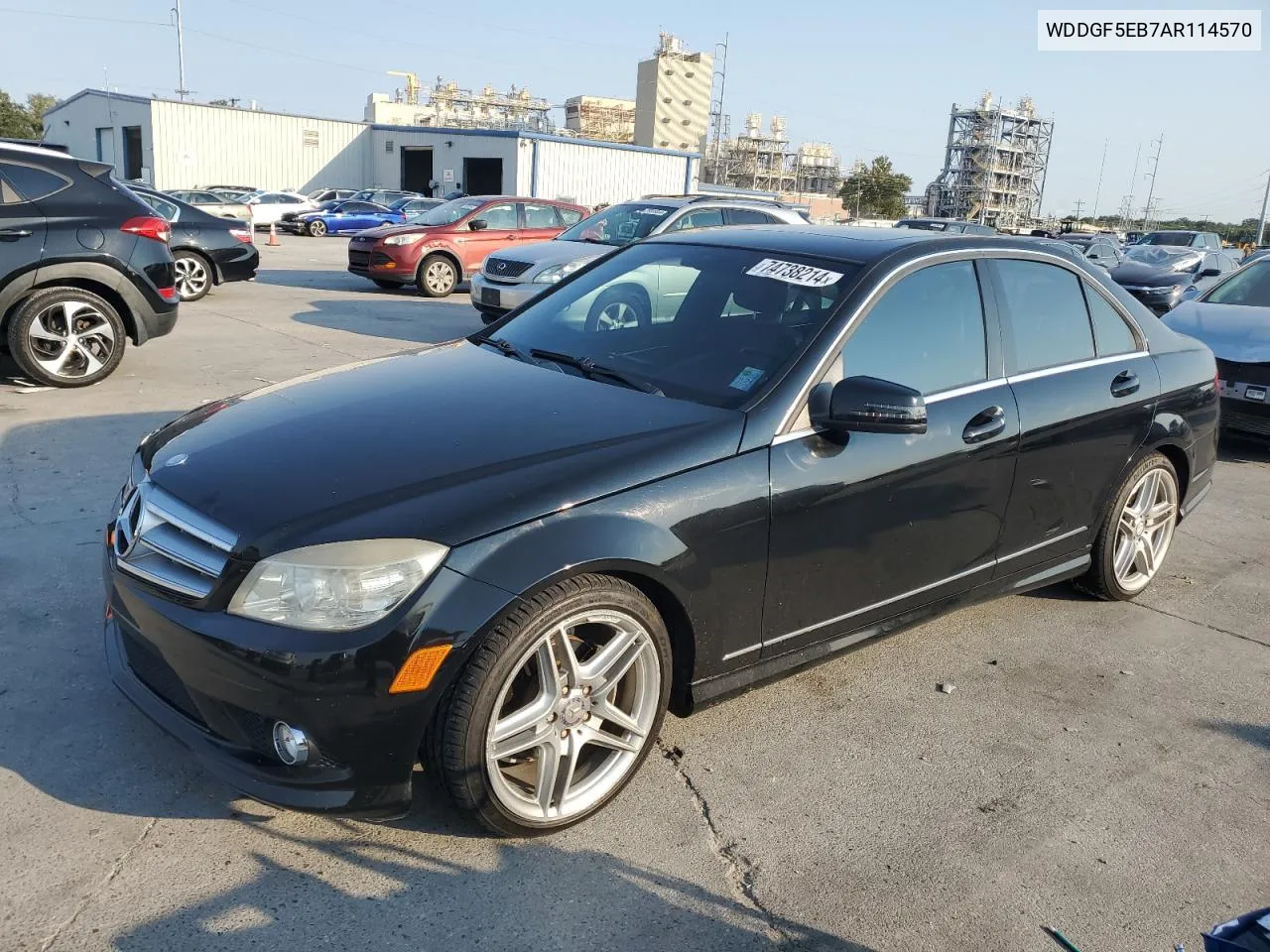 2010 Mercedes-Benz C 300 VIN: WDDGF5EB7AR114570 Lot: 74738214