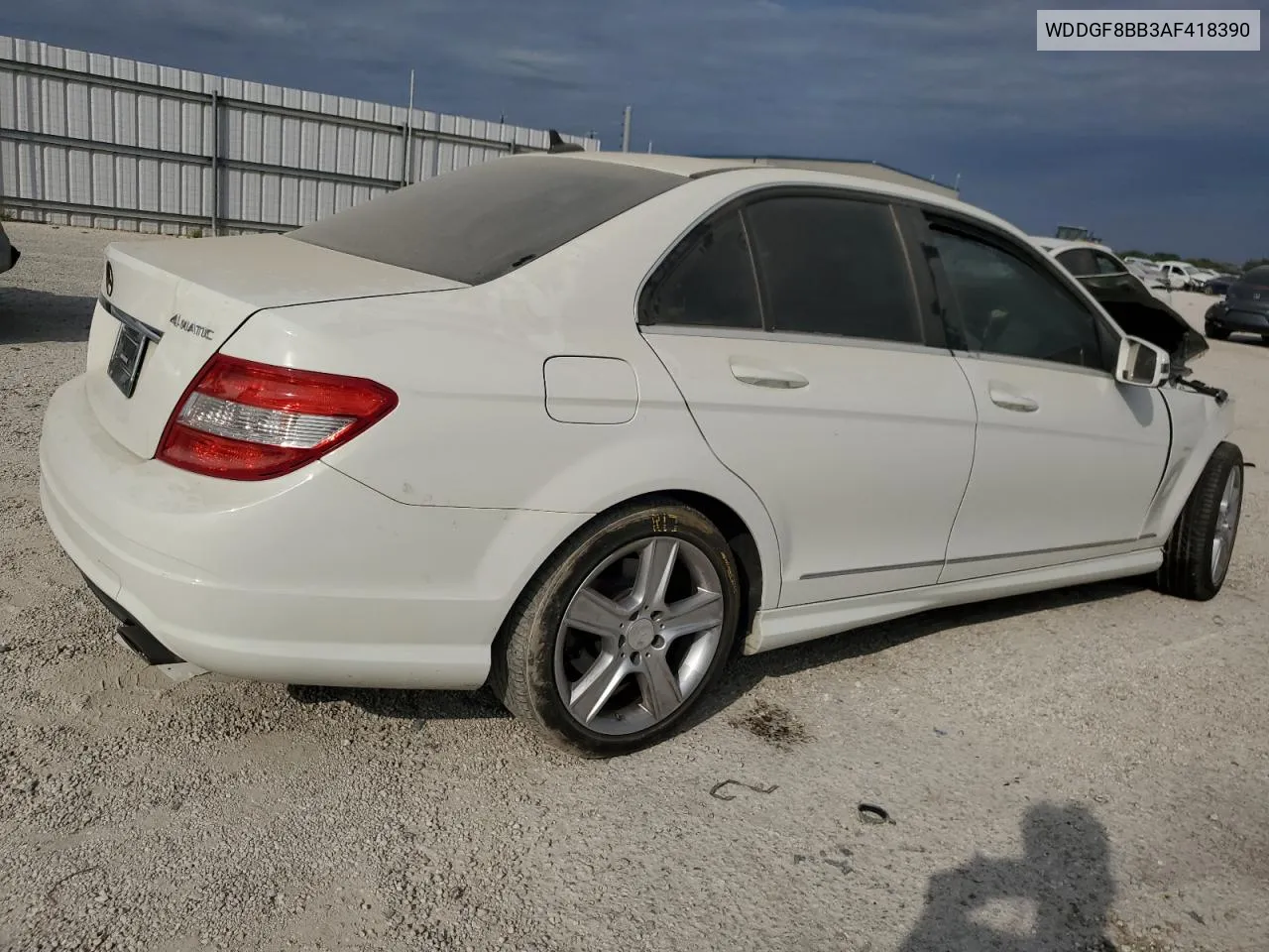 2010 Mercedes-Benz C 300 4Matic VIN: WDDGF8BB3AF418390 Lot: 75566894