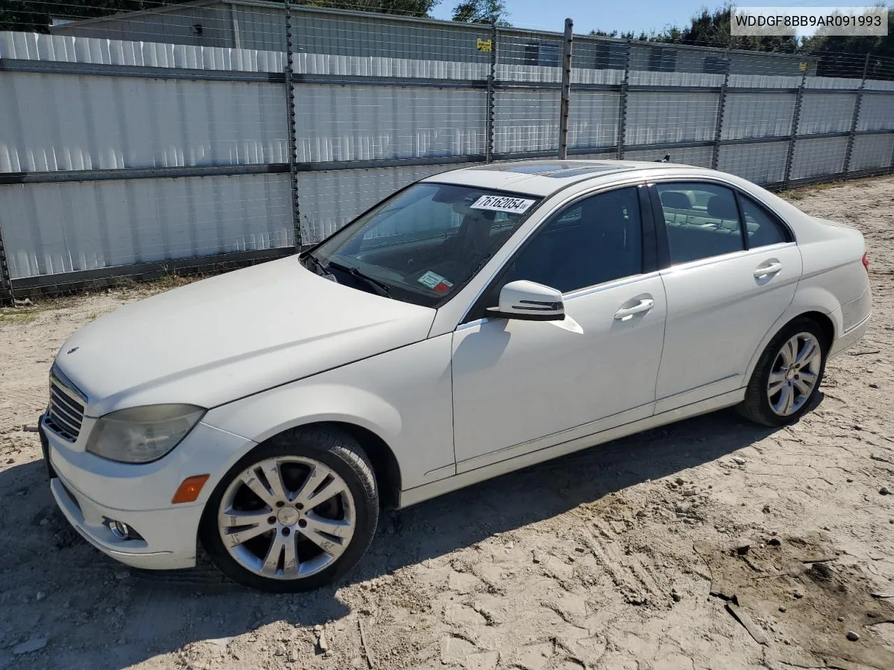 2010 Mercedes-Benz C 300 4Matic VIN: WDDGF8BB9AR091993 Lot: 76162054