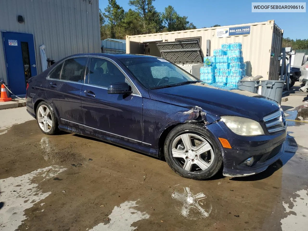 2010 Mercedes-Benz C 300 VIN: WDDGF5EB0AR098616 Lot: 76239064