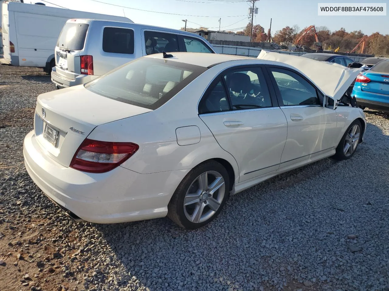 2010 Mercedes-Benz C 300 4Matic VIN: WDDGF8BB3AF475608 Lot: 77073084