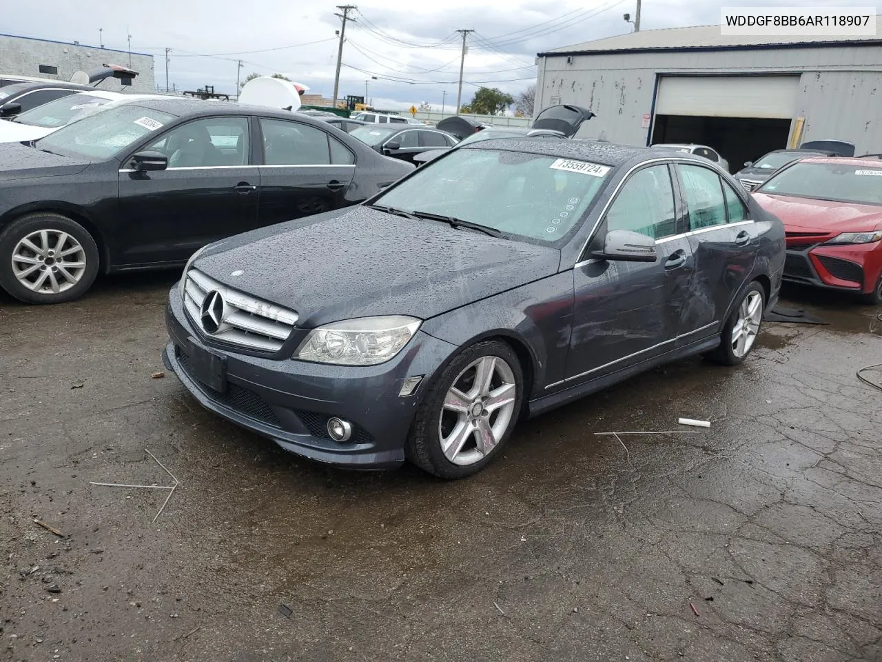 2010 Mercedes-Benz C 300 4Matic VIN: WDDGF8BB6AR118907 Lot: 78455424