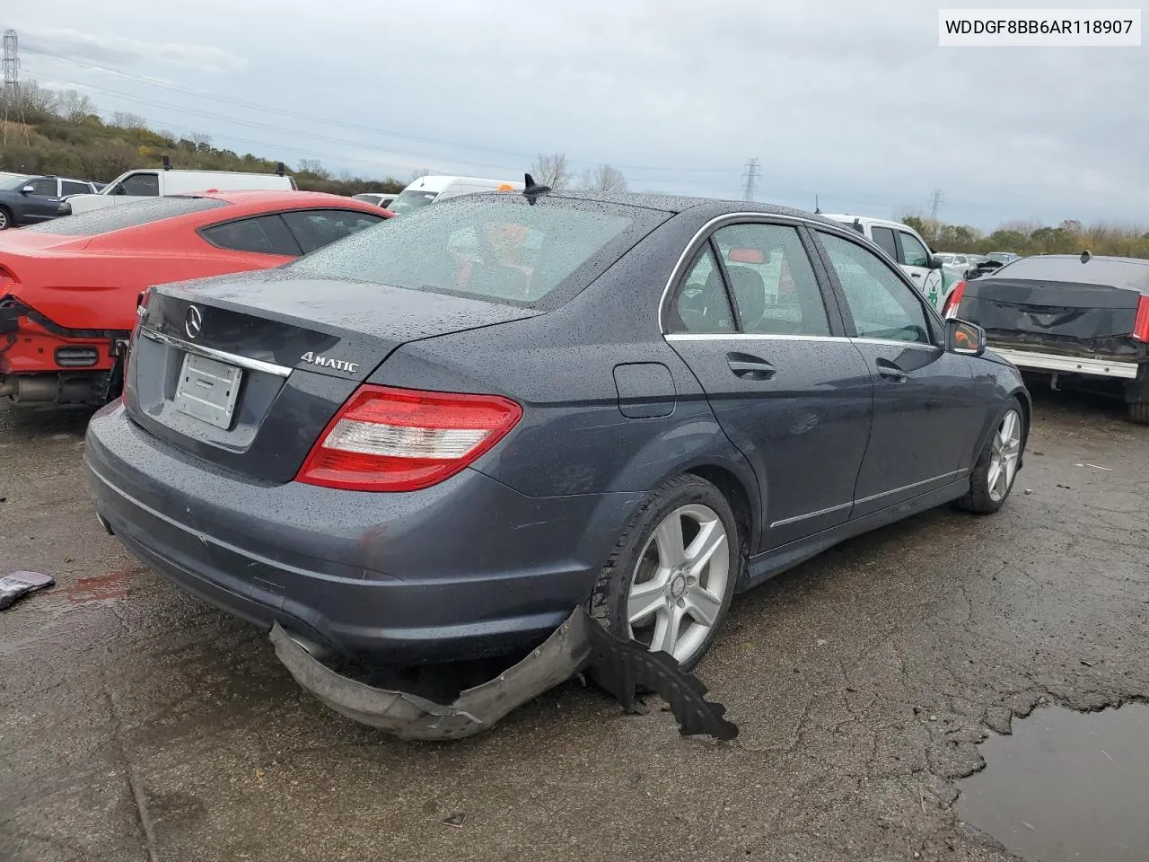 2010 Mercedes-Benz C 300 4Matic VIN: WDDGF8BB6AR118907 Lot: 78455424