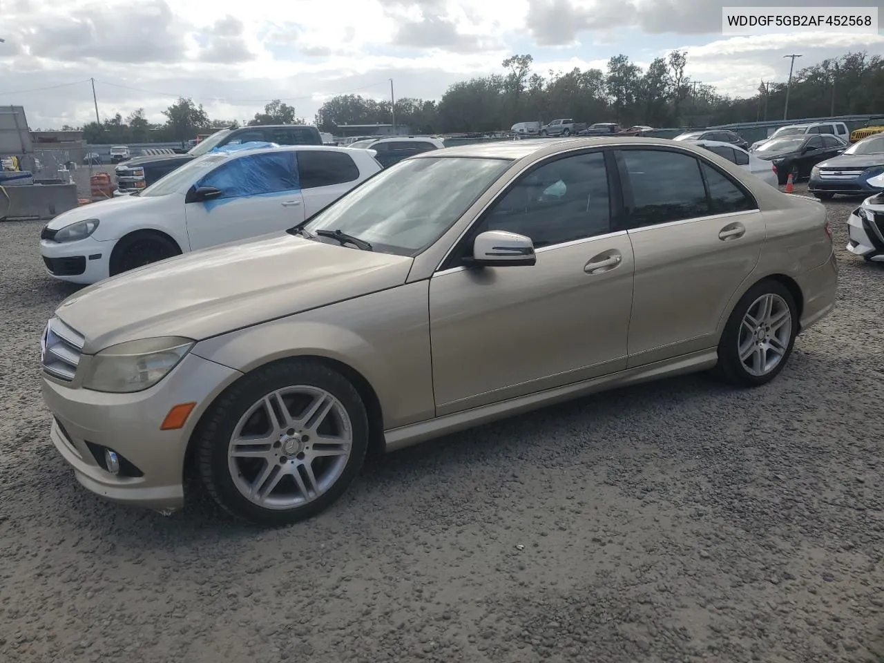 2010 Mercedes-Benz C 350 VIN: WDDGF5GB2AF452568 Lot: 80201604