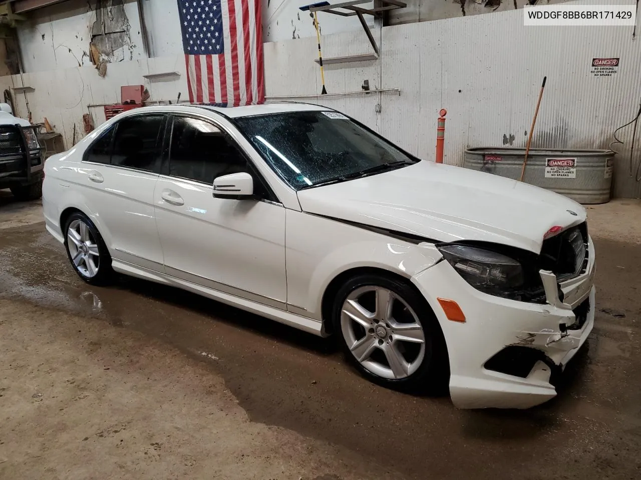 2011 Mercedes-Benz C 300 4Matic VIN: WDDGF8BB6BR171429 Lot: 52573864