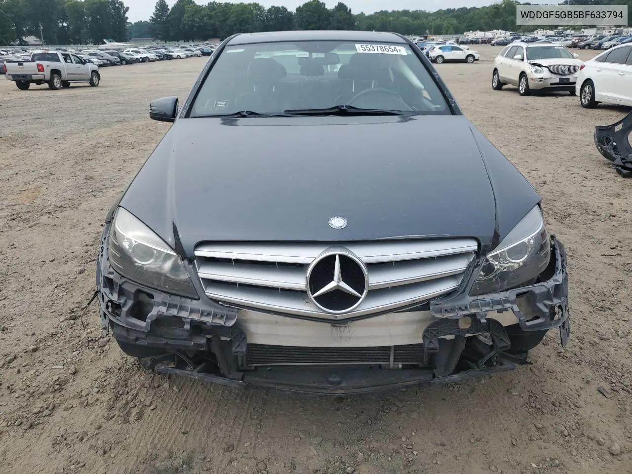 2011 Mercedes-Benz C 350 VIN: WDDGF5GB5BF633794 Lot: 55378654