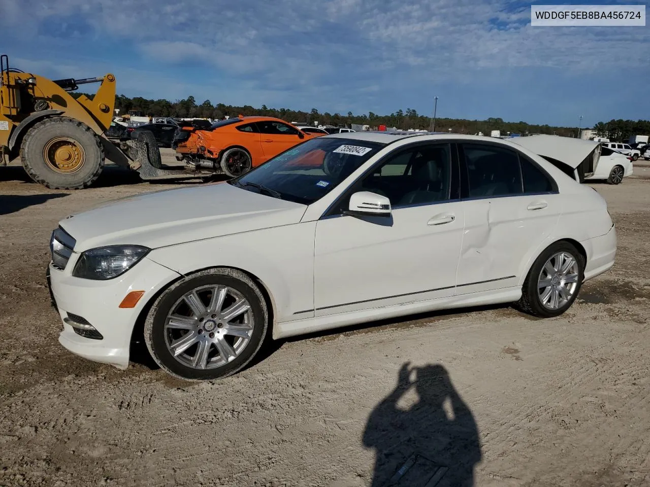 2011 Mercedes-Benz C 300 VIN: WDDGF5EB8BA456724 Lot: 58257504