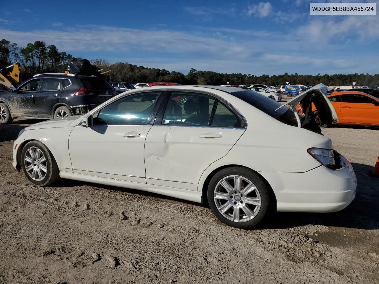 2011 Mercedes-Benz C 300 VIN: WDDGF5EB8BA456724 Lot: 58257504