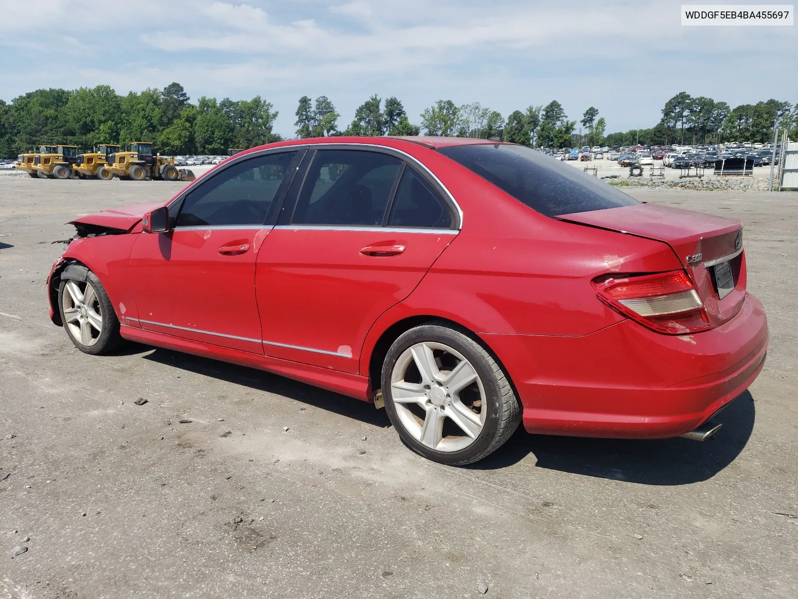 2011 Mercedes-Benz C 300 VIN: WDDGF5EB4BA455697 Lot: 59150414