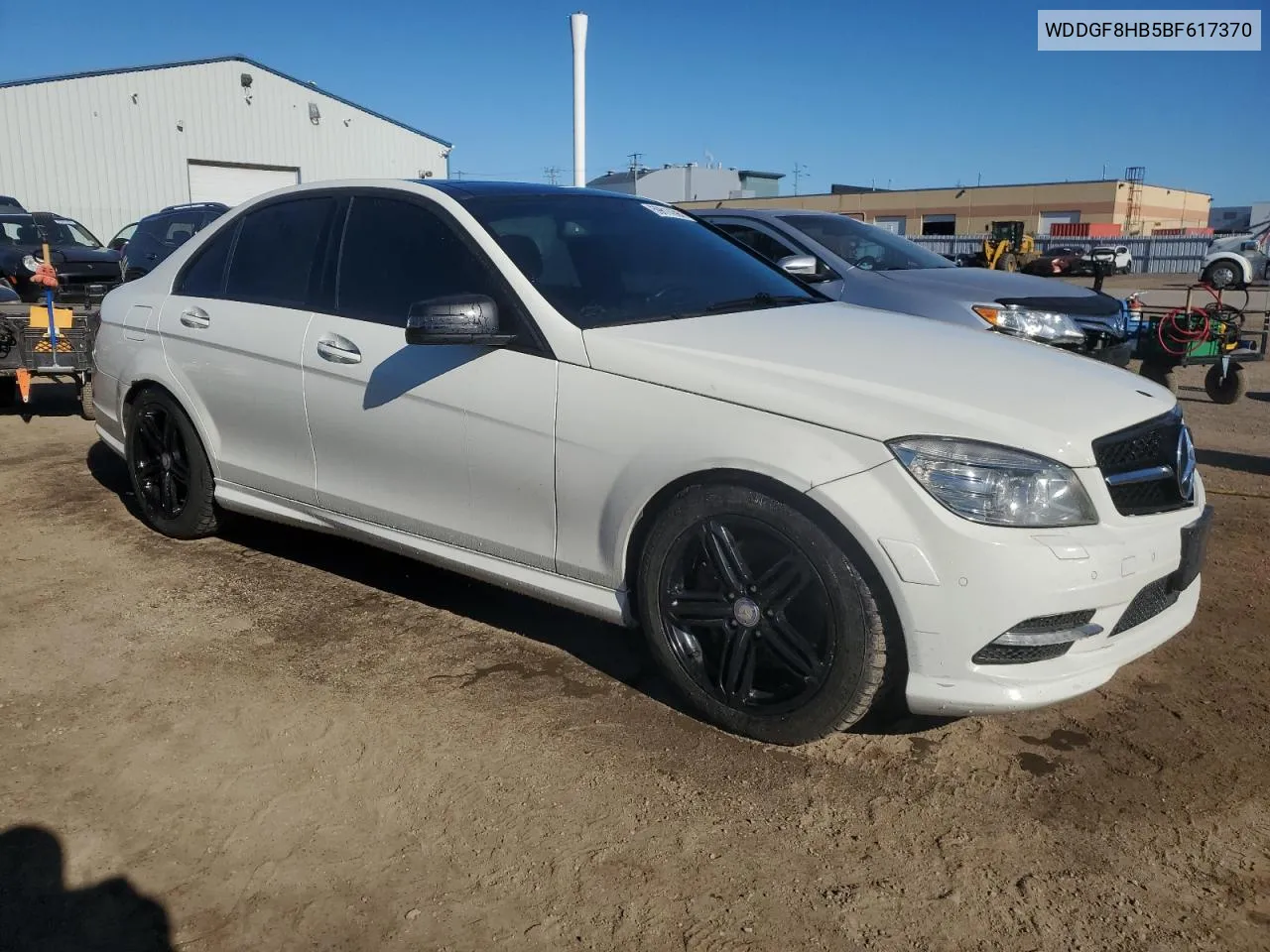 2011 Mercedes-Benz C 350 4Matic VIN: WDDGF8HB5BF617370 Lot: 59614594