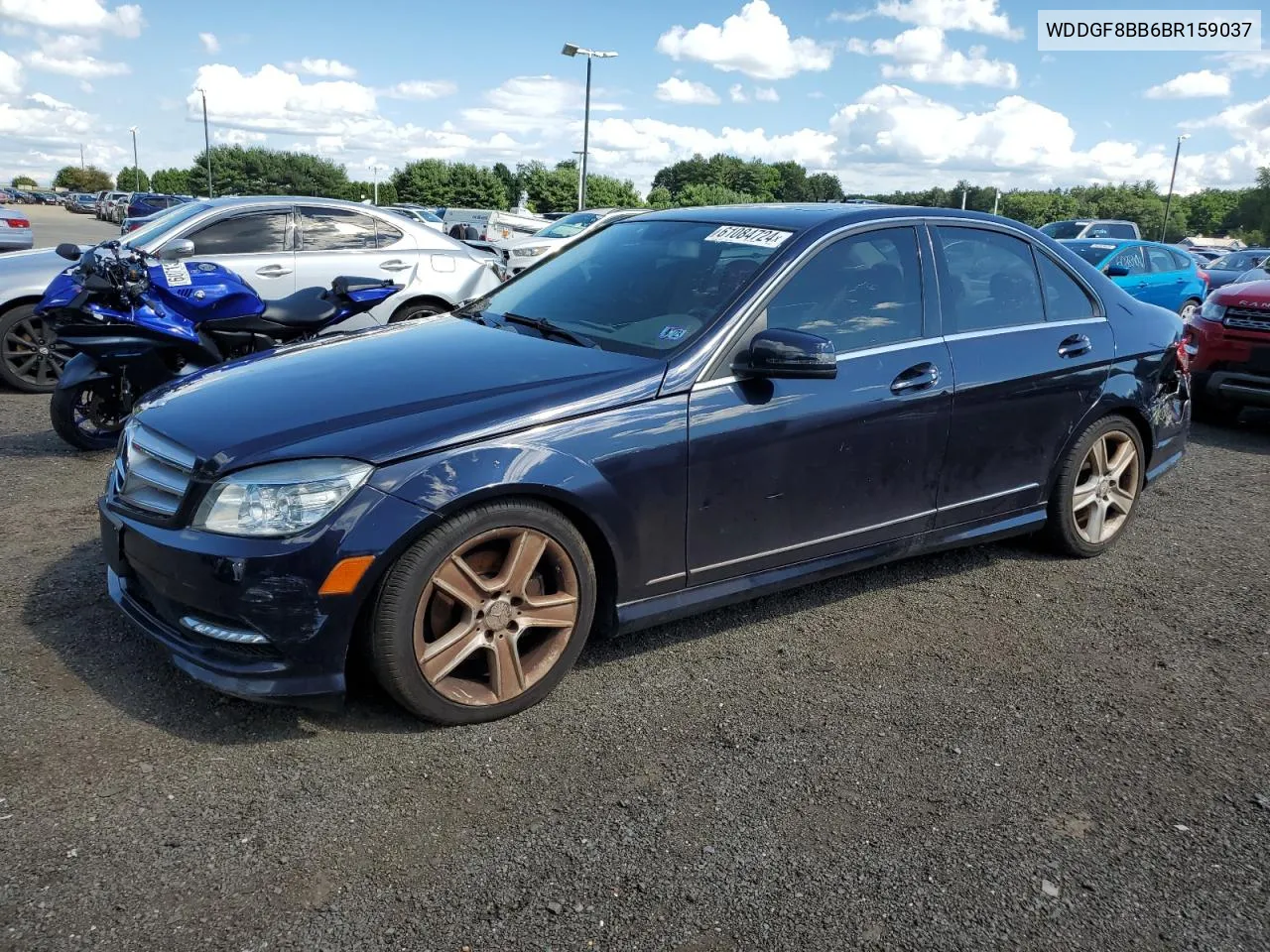 2011 Mercedes-Benz C 300 4Matic VIN: WDDGF8BB6BR159037 Lot: 61084724