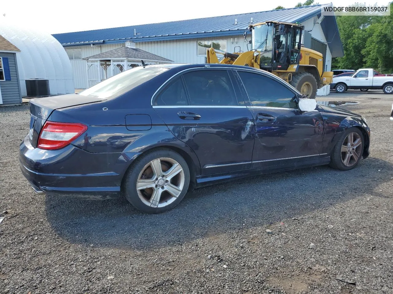 2011 Mercedes-Benz C 300 4Matic VIN: WDDGF8BB6BR159037 Lot: 61084724