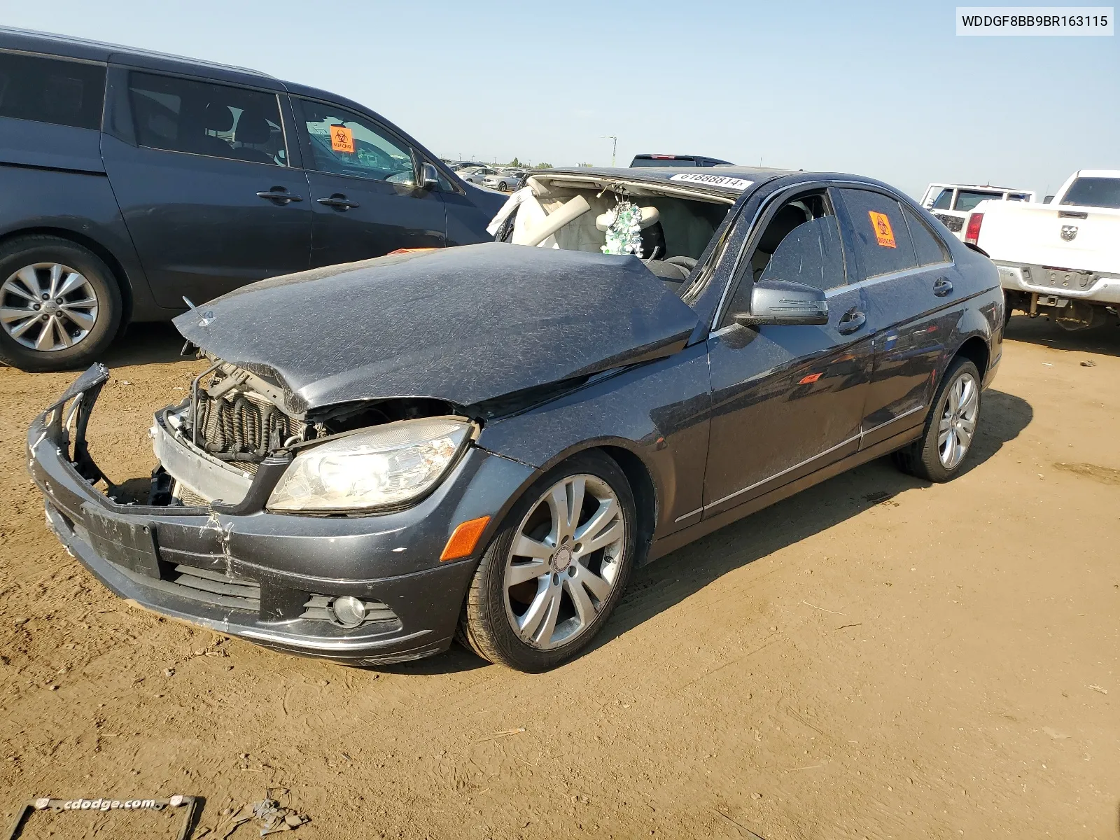 2011 Mercedes-Benz C 300 4Matic VIN: WDDGF8BB9BR163115 Lot: 61888814