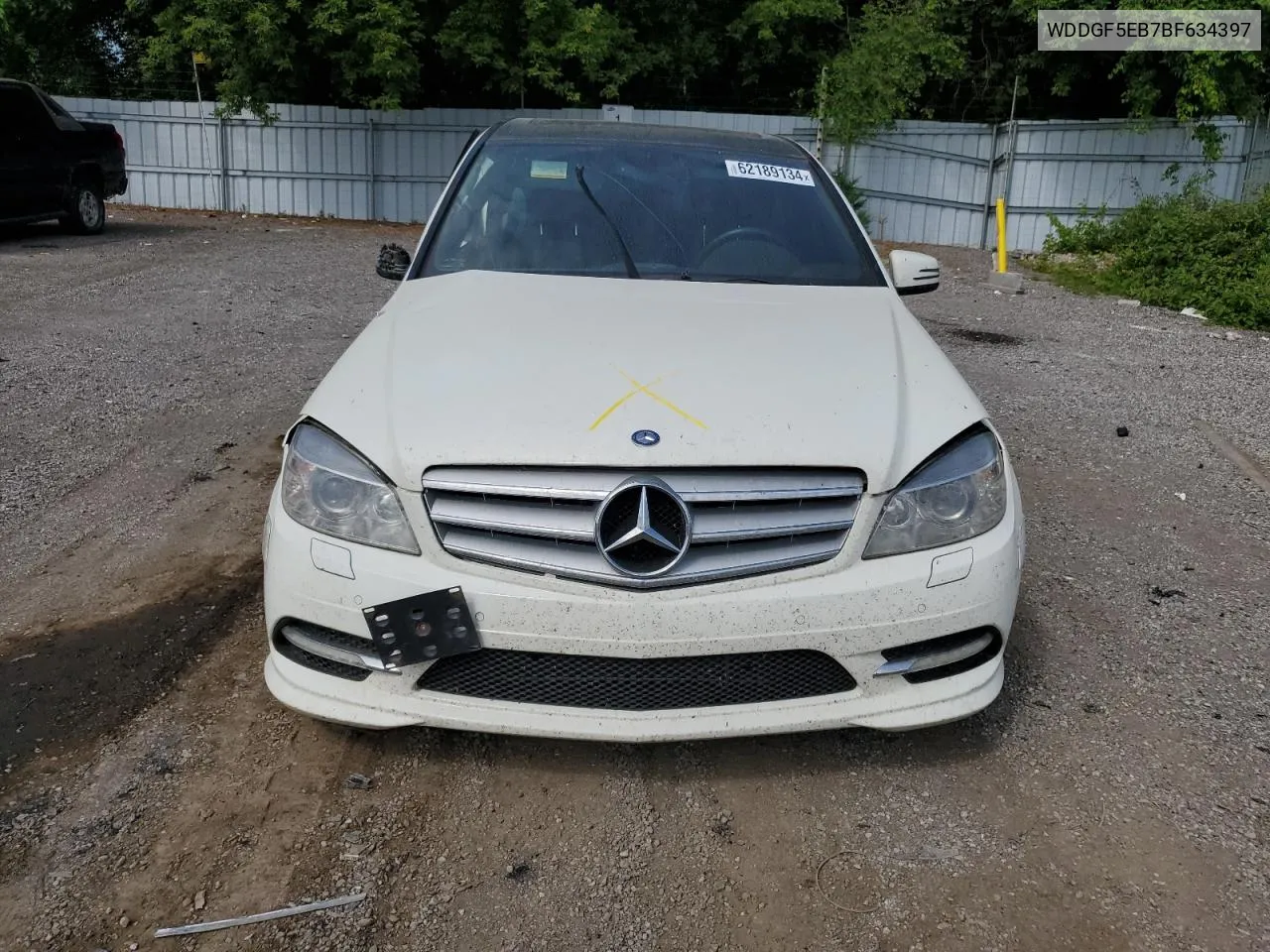 2011 Mercedes-Benz C 300 VIN: WDDGF5EB7BF634397 Lot: 62189134