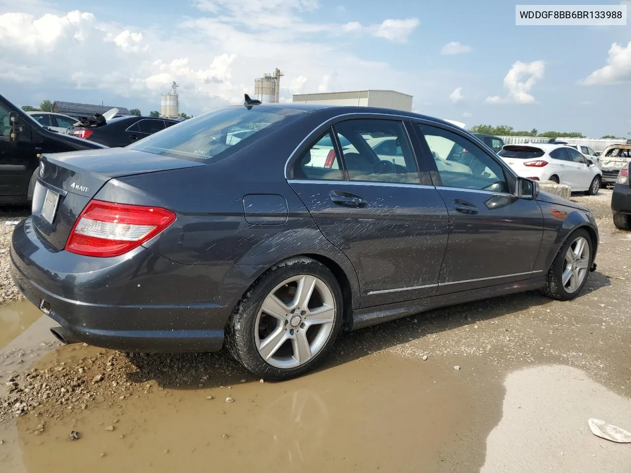 2011 Mercedes-Benz C 300 4Matic VIN: WDDGF8BB6BR133988 Lot: 63083684