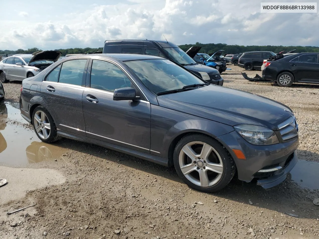 2011 Mercedes-Benz C 300 4Matic VIN: WDDGF8BB6BR133988 Lot: 63083684