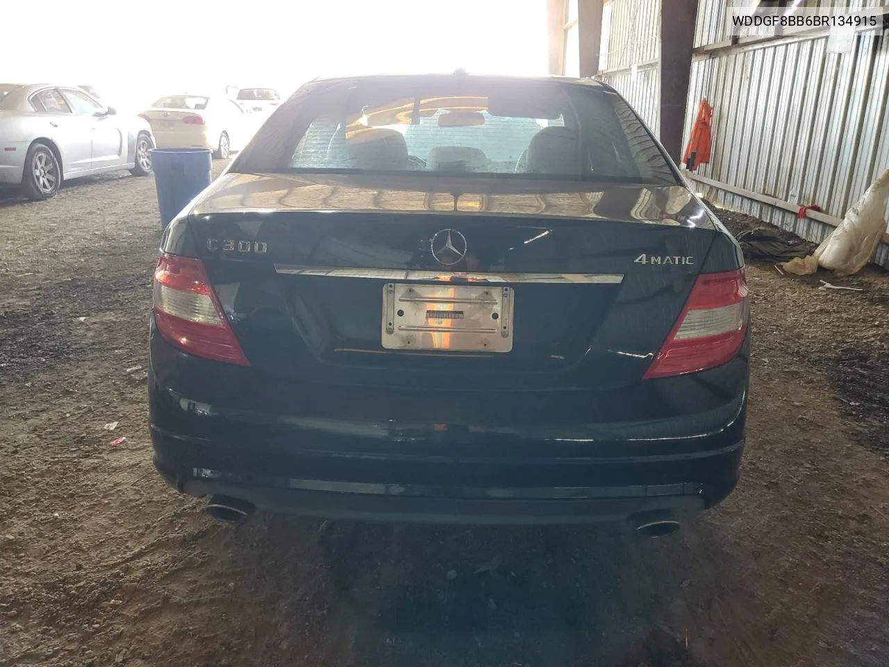 2011 Mercedes-Benz C 300 4Matic VIN: WDDGF8BB6BR134915 Lot: 66485554