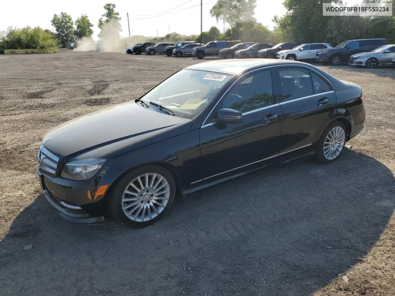 2011 Mercedes-Benz C 250 4Matic VIN: WDDGF8FB1BF553234 Lot: 67255594