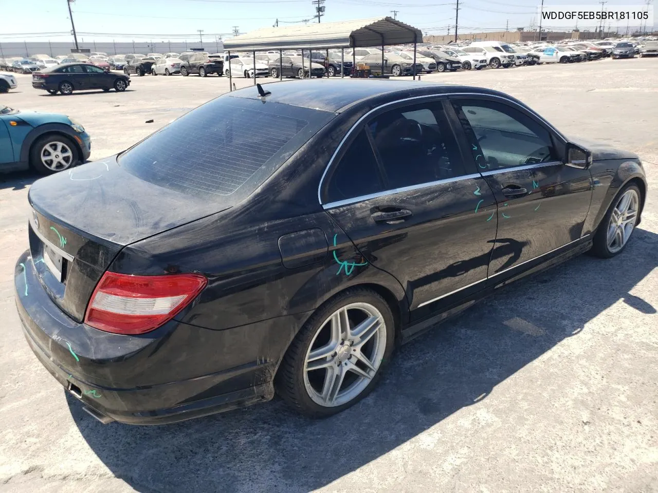 2011 Mercedes-Benz C 300 VIN: WDDGF5EB5BR181105 Lot: 68865824