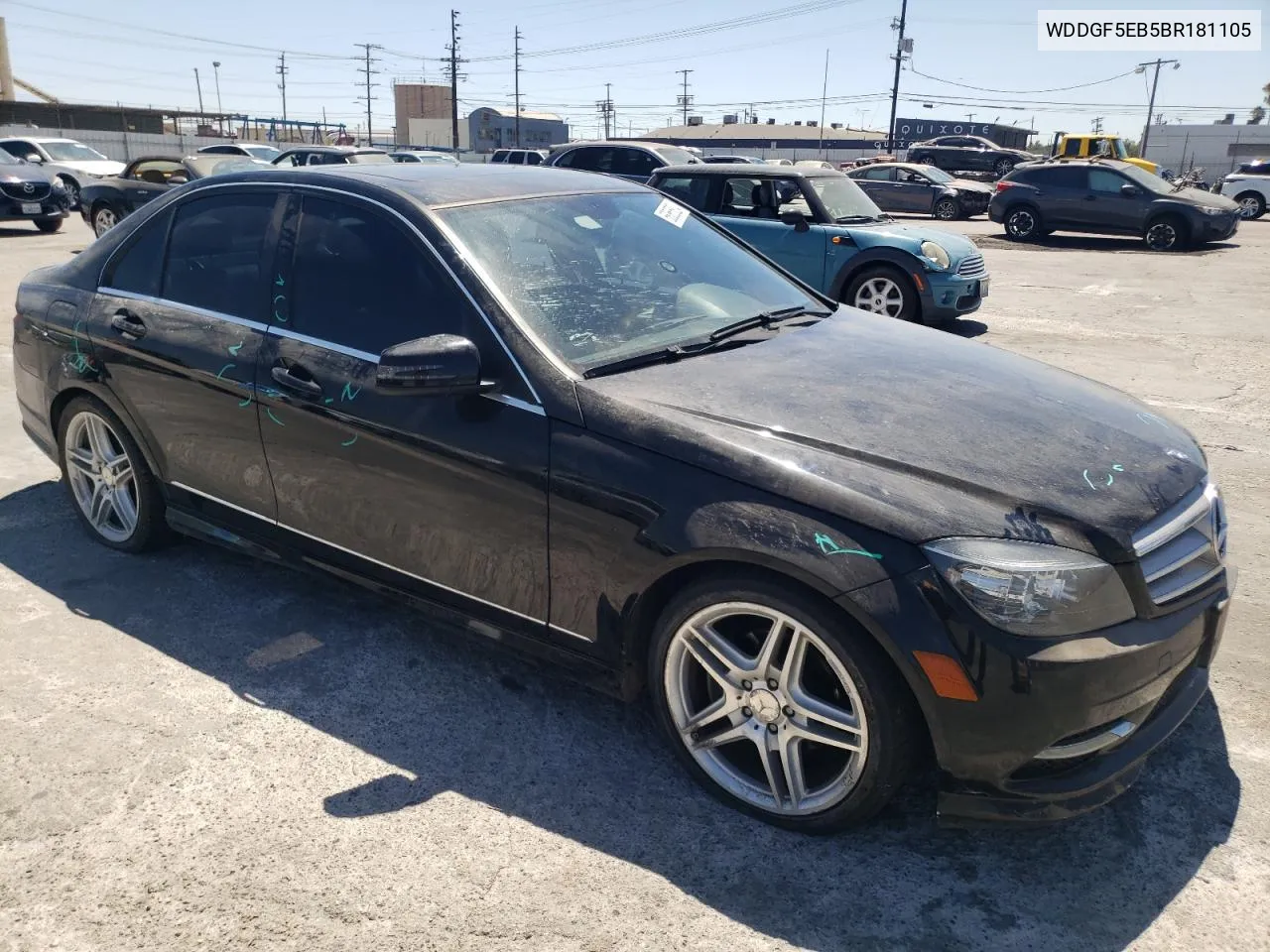 2011 Mercedes-Benz C 300 VIN: WDDGF5EB5BR181105 Lot: 68865824