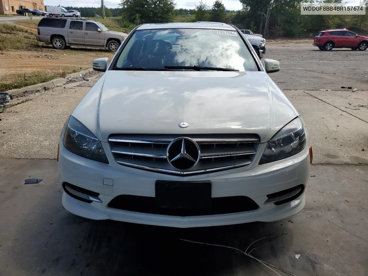 2011 Mercedes-Benz C 300 4Matic VIN: WDDGF8BB4BR157674 Lot: 69796754