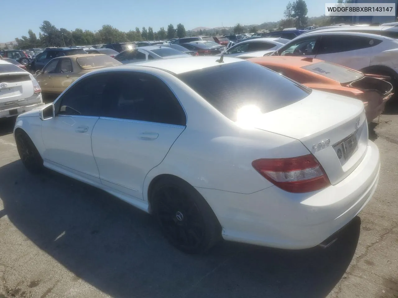 2011 Mercedes-Benz C 300 4Matic VIN: WDDGF8BBXBR143147 Lot: 70024324