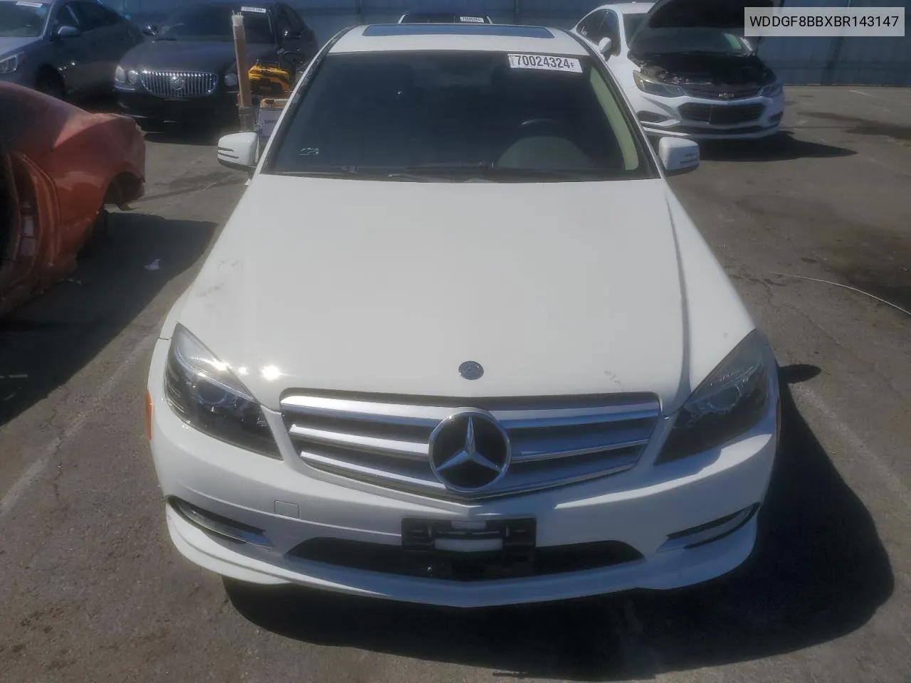 2011 Mercedes-Benz C 300 4Matic VIN: WDDGF8BBXBR143147 Lot: 70024324