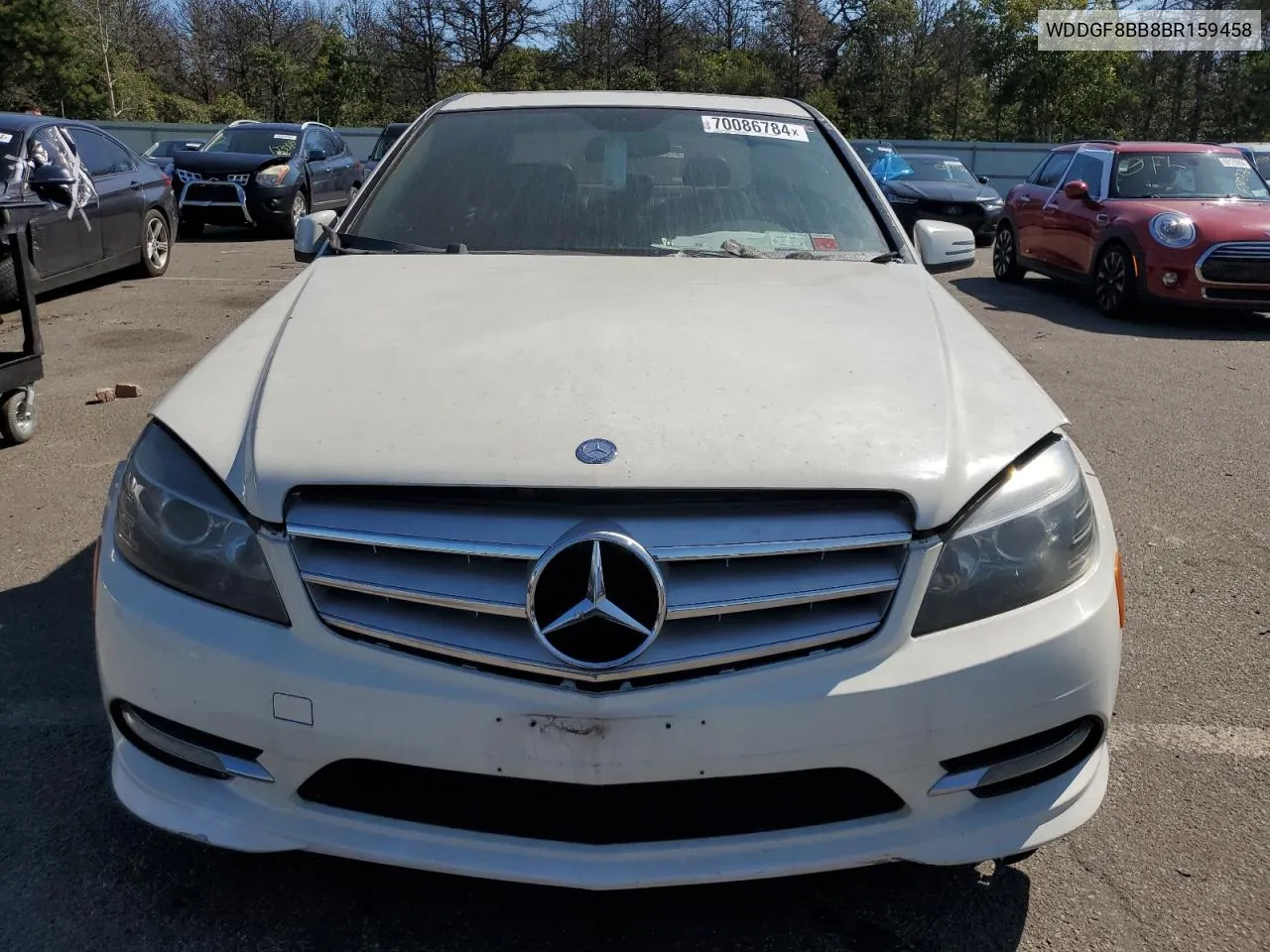 2011 Mercedes-Benz C 300 4Matic VIN: WDDGF8BB8BR159458 Lot: 70086784