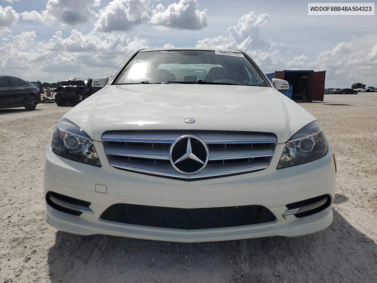 2011 Mercedes-Benz C 300 4Matic VIN: WDDGF8BB4BA504323 Lot: 70653194