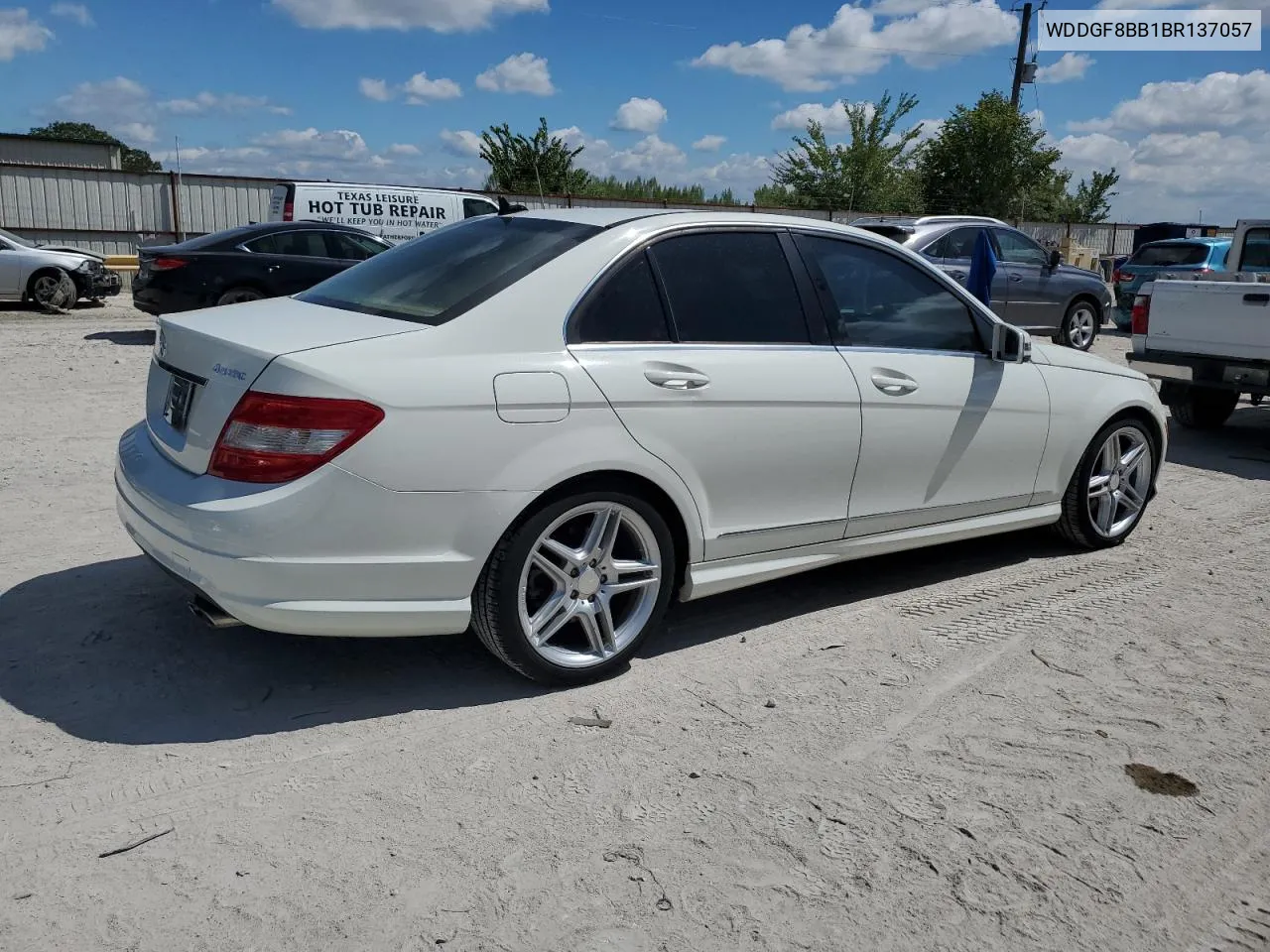 2011 Mercedes-Benz C 300 4Matic VIN: WDDGF8BB1BR137057 Lot: 71478734