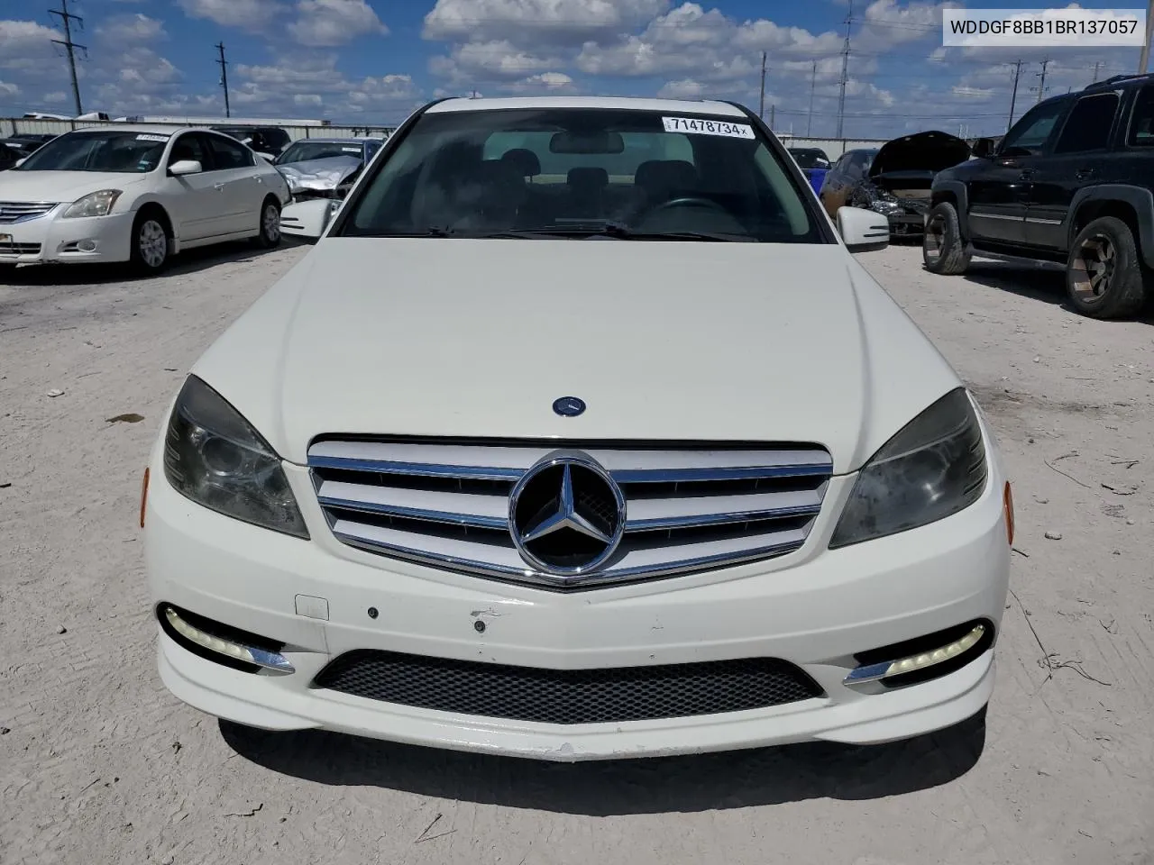 2011 Mercedes-Benz C 300 4Matic VIN: WDDGF8BB1BR137057 Lot: 71478734