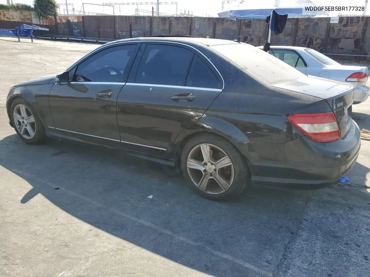 2011 Mercedes-Benz C 300 VIN: WDDGF5EB5BR177328 Lot: 71558864